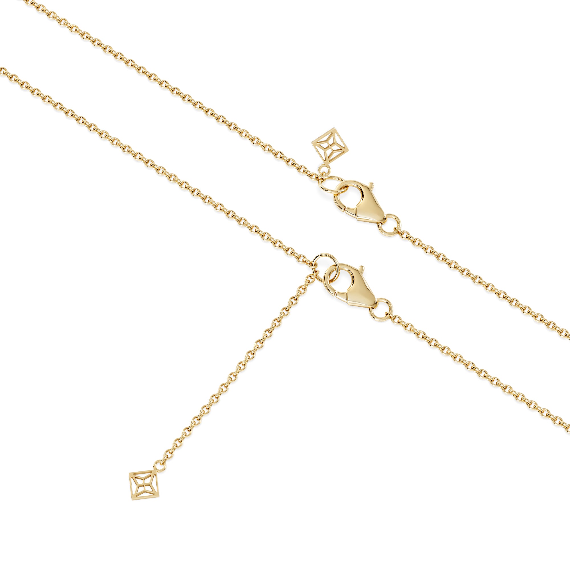 Teardrop 0.10ct Round Cut Lab Grown Solitaire Pendant Necklace in 18K Gold Vermeil
